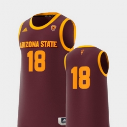 Men Arizona State Sun Devils Maroon Basketball Swingman Adidas Replica Jersey
