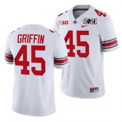 Ohio State Buckeyes Archie Griffin White 2021 Sugar Bowl Champions College Football Playoff College Football Playoff Jersey 0