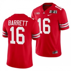 Ohio State Buckeyes J.T. Barrett Scarlet 2021 Sugar Bowl Champions College Football Playoff College Football Playoff Jersey