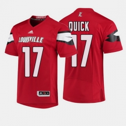 Louisville Cardinals James Quick College Football Red Jersey