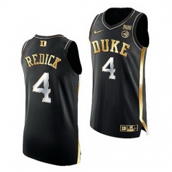 Duke Blue Devils Jj Redick Black Golden Edition Retired Numbers Jersey