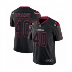 Men Nike Arizona Cardinals 40 Pat Tillman Limited Lights Out Black Rush NFL Jersey