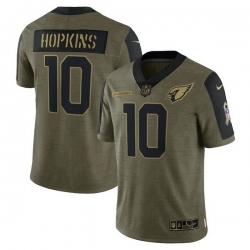 Men's Arizona Cardinals DeAndre Hopkins Nike Olive 2021 Salute To Service Limited Player Jersey