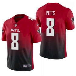 Men Atlanta Falcons #8 Kyle Pitts Red 2021 Draft Jersey