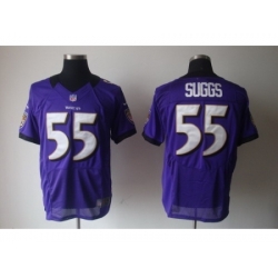 Nike Baltimore Ravens 55 Terrell Suggs Purple Elite NFL Jersey