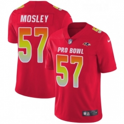 Youth Nike Baltimore Ravens 57 CJ Mosley Limited Red 2018 Pro Bowl NFL Jersey