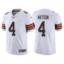 Youth Cleveland Browns 4 Deshaun Watson White Vapor Untouchable Limited Stitched Jersey