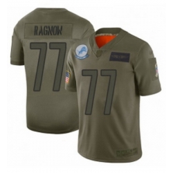 Womens Detroit Lions 77 Frank Ragnow Limited Camo 2019 Salute to Service Football Jersey