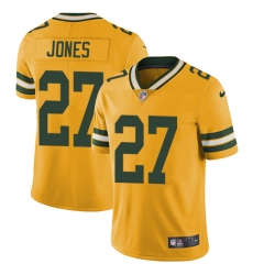 Nike Packers #27 Josh Jones Yellow Mens Stitched NFL Limited Rush Jersey