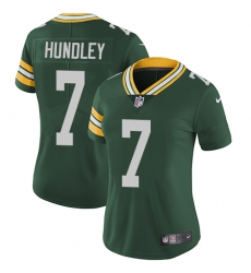 Womens Nike Packers #7 Brett Hundley Green  Team Color Vapor Untouchable Elite Player NFL Jersey