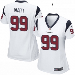 Womens Nike Houston Texans 99 JJ Watt Game White NFL Jersey
