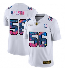 Indianapolis Colts 56 Quenton Nelson Men White Nike Multi Color 2020 NFL Crucial Catch Limited NFL Jersey