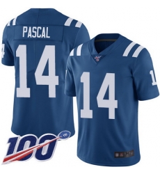 Men Zach Pascal Limited Home Jersey 14 Football Indianapolis Colts Royal Blue