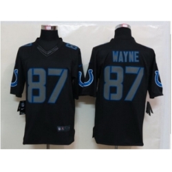 Nike Indianapolis Colts 87 Reggie Wayne Black Limited Impact NFL Jersey