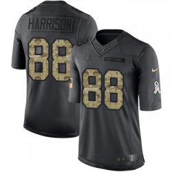 Youth Nike Indianapolis Colts 88 Marvin Harrison Limited Black 2016 Salute to Service NFL Jersey