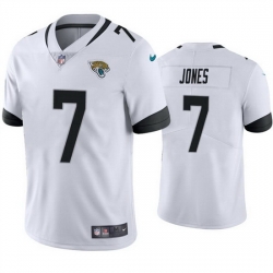 Men Jacksonville Jaguars 7 Zay Jones White Vapor Untouchable Limited Stitched jersey
