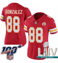 2020 Super Bowl LIV Women Nike Kansas City Chiefs #88 Tony Gonzalez Red Team Color Vapor Untouchable Limited Player NFL Jersey