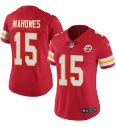Nike Chiefs #15 Patrick Mahomes Red Team Color Womens Stitched NFL Vapor Untouchable Limited Jersey