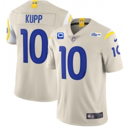 Men Los Angeles Rams 2022 #10 Cooper Kupp Bone White With 3-star C Patch Vapor Untouchable Limited Stitched NFL Jersey
