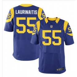 Nike Rams #55 James Laurinaitis Royal Blue Alternate Mens Stitched NFL Elite Jersey