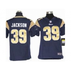 Youth Nike Youth St. Louis Rams #39 Steven Jackson Blue jerseys