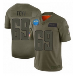 Youth Los Angeles Chargers 69 Sam Tevi Limited Camo 2019 Salute to Service Football Jersey