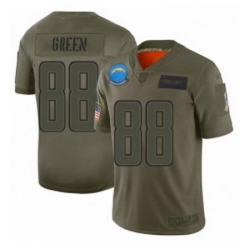 Youth Los Angeles Chargers 88 Virgil Green Limited Camo 2019 Salute to Service Football Jersey