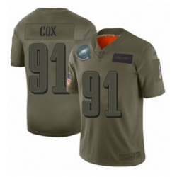 Youth Philadelphia Eagles 91 Fletcher Cox Limited Camo 2019 Salute to Service Football Jersey