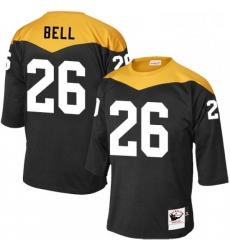Mens Mitchell and Ness Pittsburgh Steelers 26 LeVeon Bell Elite Black 1967 Home Throwback NFL Jersey
