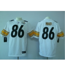 Nike Pittsburgh Steelers 86 Hines Ward White Game NFL Jersey