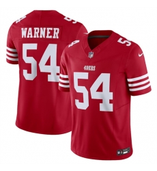 Men San Francisco 49ers 54 Fred Warner Red 2023 F U S E  Vapor Untouchable Limited Stitched Football Jersey