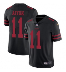 Nike 49ers 11 Brandon Aiyuk Black Alternate Men Stitched NFL Vapor Untouchable Limited Jersey