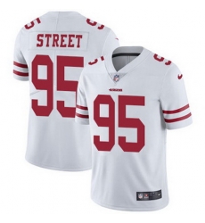 Nike 49ers #95 Kentavius Street White Mens Stitched NFL Vapor Untouchable Limited Jersey
