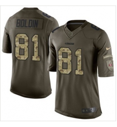 Nike San Francisco 49ers #81 Anquan Boldin Green Men 27s Stitched NFL Limited Salute to Service Jersey