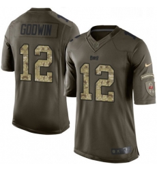 Mens Nike Tampa Bay Buccaneers 12 Chris Godwin Limited Green Salute to Service NFL Jersey