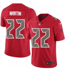 Mens Nike Tampa Bay Buccaneers 22 Doug Martin Limited Red Rush Vapor Untouchable NFL Jersey