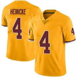 Men Washington 4  Taylor Heinicke Limited Color Rush Jersey   Gold