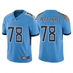 Men Tennessee Titans 78 Nicholas Petit Frere Blue Vapor Untouchable Stitched jersey