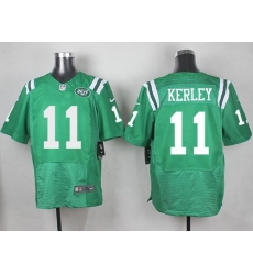 Nike Jets #11 Jeremy Kerley Green Mens Stitched NFL Elite Rush Jersey