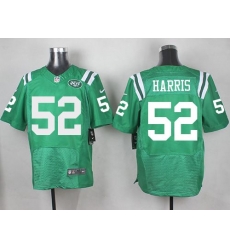 Nike Jets #52 David Harris Green Mens Stitched NFL Elite Rush Jersey