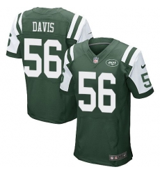 Nike Jets #56 Demario Davis Green Team Color Mens Stitched NFL Elite Jersey