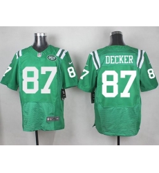 Nike Jets #87 Eric Decker Green Mens Stitched NFL Elite Rush Jersey