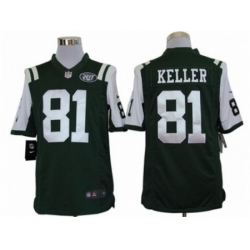 Nike New York Jets 81 Dustin Keller Green Limited NFL Jersey