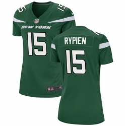 Women New York Jets 15 Brett Rypien Green Stitched Football Jersey 