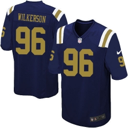 Youth Nike New York Jets #96 Muhammad Wilkerson Limited Navy Blue Alternate NFL