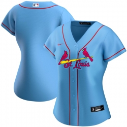 St  Louis St.Louis Cardinals Nike Women Alternate 2020 MLB Team Jersey Light Blue