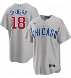 Men Chicago Cubs Shota Imanaga #18 Blue Flex Base Nike Stitched MLB jersey