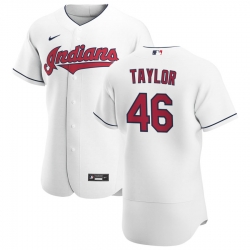 Men Cleveland Indians 46 Beau Taylor Men Nike White Home 2020 Flex Base Team MLB Jersey