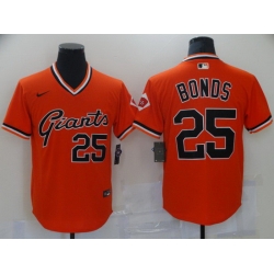 Men San Francisco Giants 25 Barry Bonds Orange Game Nike 2021 MLB Jersey
