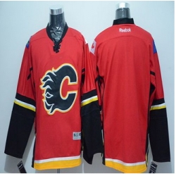 Calgary Flames Blank Stitched Red NHL Jersey